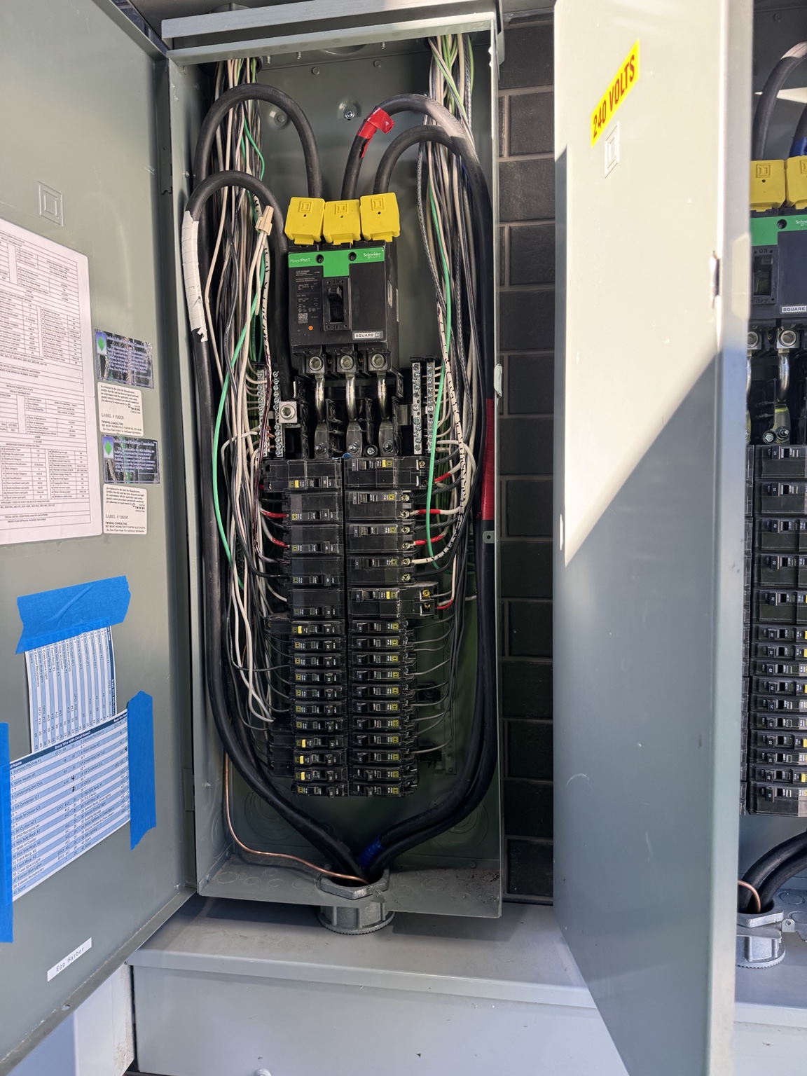 Commercial electrical panel