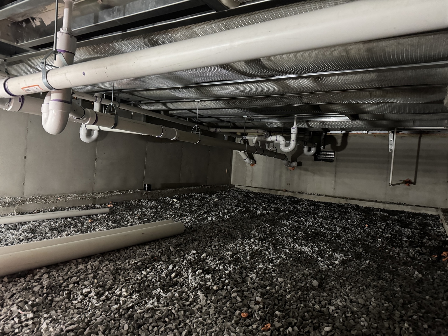 Crawlspace plumbing